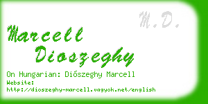 marcell dioszeghy business card